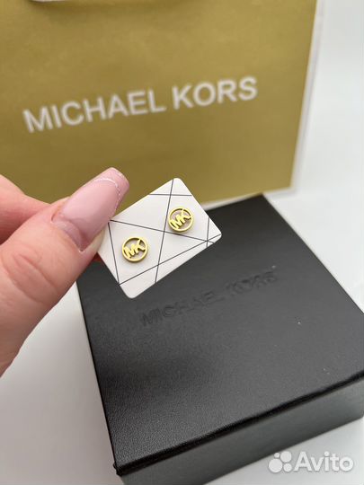 Серьги Michael kors новые сталь