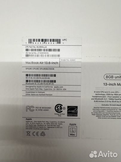 Macbook air m2 новый