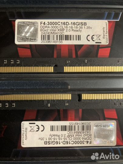 Оперативная память G.Skill Aegis 16gb DDR4