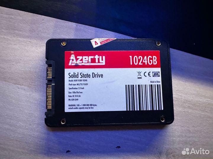 Ssd azerty 1 tb SATA 3