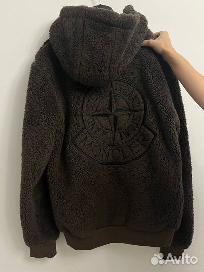 Stone island x moncler zip-hoodie