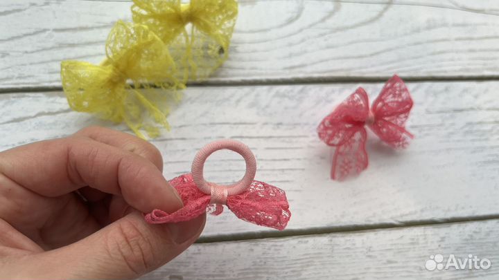 Бантики резинки заколки детские