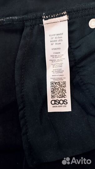 Джинсы женские ASOS черные