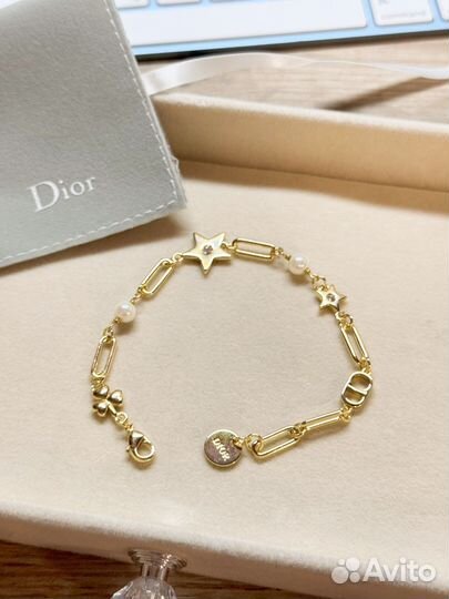 Браслет Dior золотистый