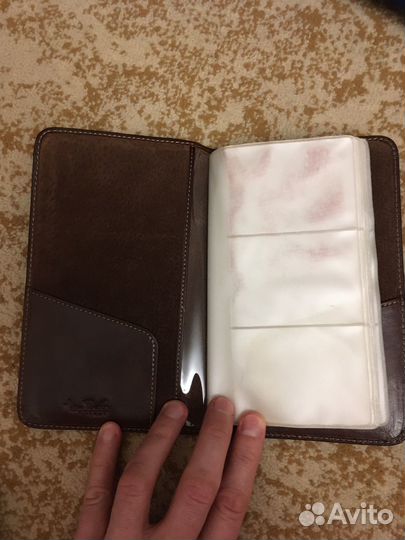 Визитница натуральная кожа