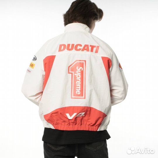 Куртка supreme ducati белая