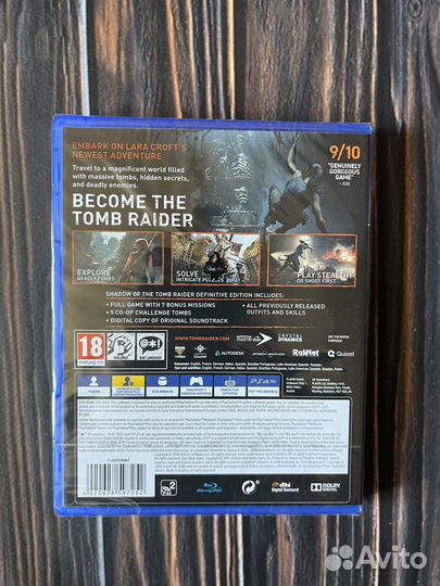 Shadow of the tomb raider ps4 (диск новый)