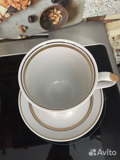 Чашка чайная с блюдцем дулево