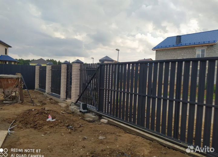 Откатные ворота под ключ
