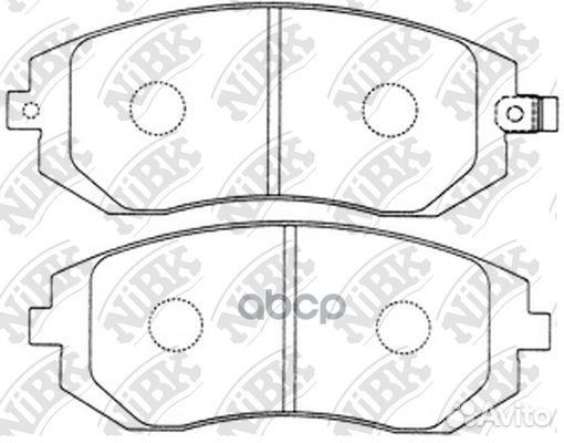 Колодки тормозные дисковые перед pn7460 NiBK