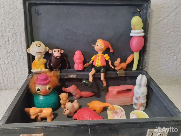 Лот СССР игрушек, целлулоид, резина, пластик
