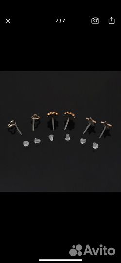 Серьги гвоздики из акрила