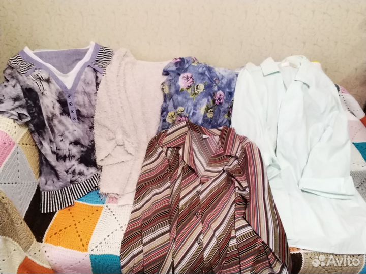 Женские вещи пакетом, блузки, кофты, майки, и др