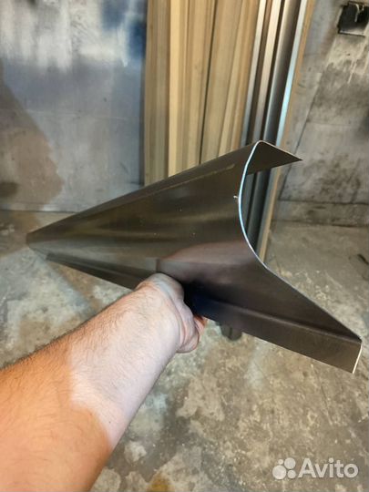 Оцинкованные пороги на Skoda Fabia