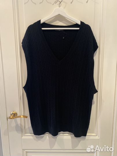 Жилет, безрукавка, шерсть+вискоза, 4 XL