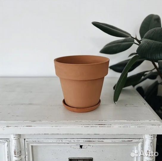 Горшок глиняный с поддоном 3,2л