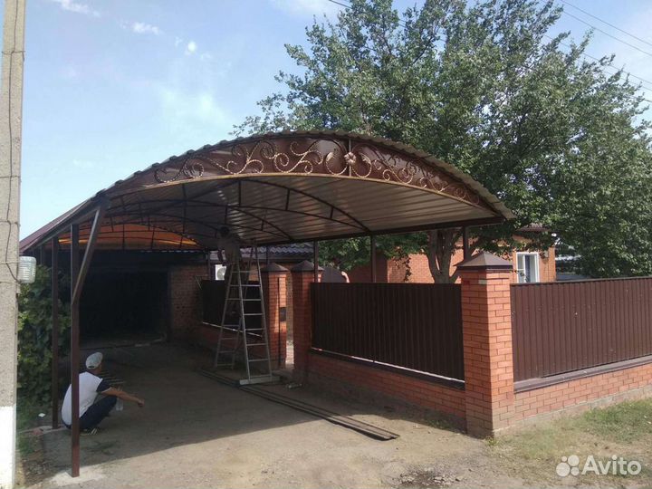 Навесы, варота, заборы
