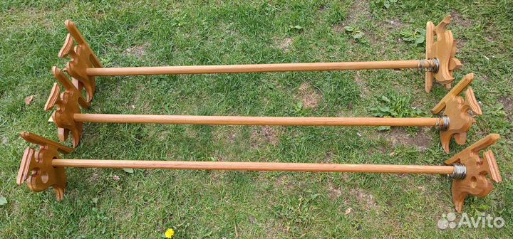 3 карниза массив ручной работы