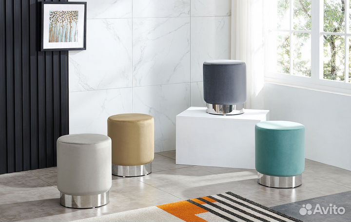 Пуф Dijon, бирюзовый