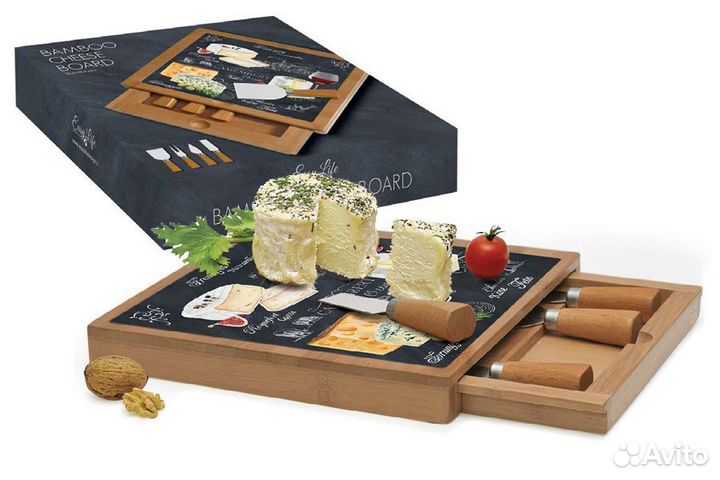Набор для сыра Fromage (цветной), 25х25 см