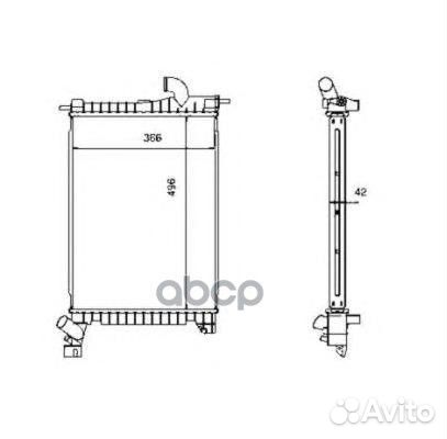 Радиатор системы охлаждения 507527 NRF