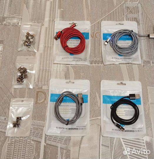 Магнитный провод для type-c, micro usb, iPhone
