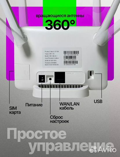 Wifi роутер 4g модем с сим картой