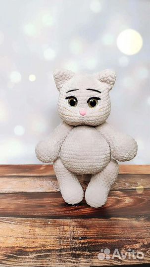 Мягкая игрушка кошка. Кошечка крючком