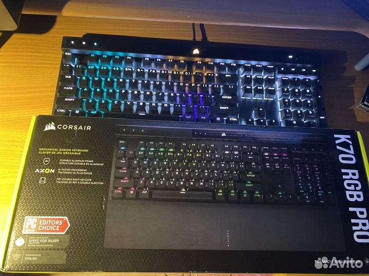 Corsair K70 RGB PRO(Speed Silver switches)