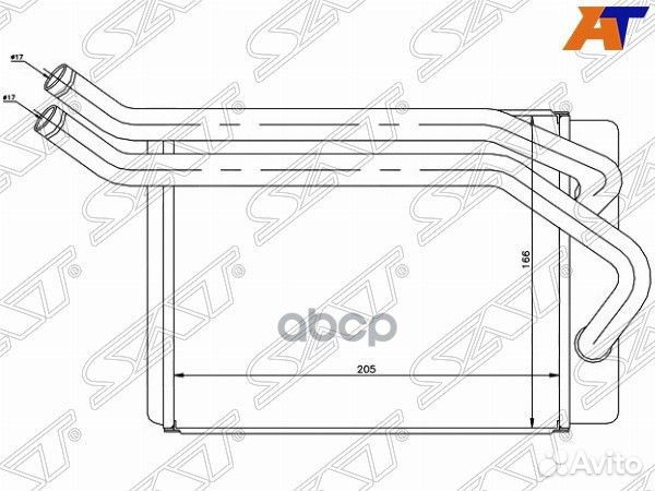Радиатор отопителя салона hyundai santa FE 00