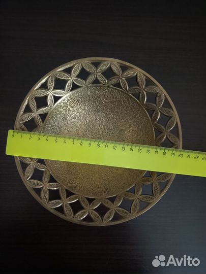 Конфетница латунь