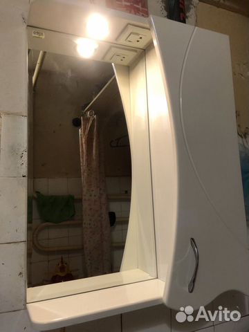 Тумба для ванной бу и зеркало с подсветкой