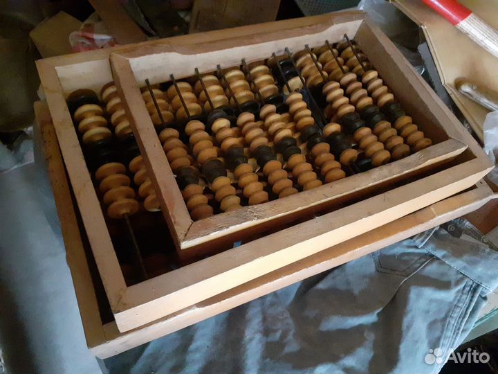 Старинные счеты деревянные СССР