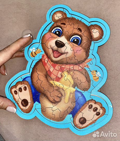 Фигурные деревянные пазлы