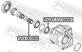 Полуось правая 28x432x28 1212-IX35RH 1212IX35RH