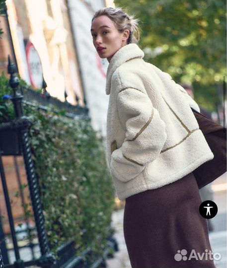 Эко шуба Zara новая