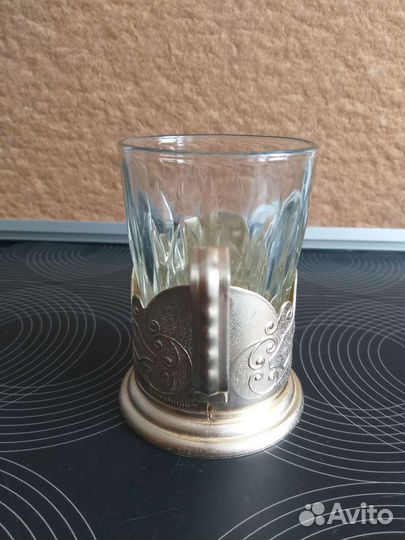 Подстаканник + стакан СССР Винтаж