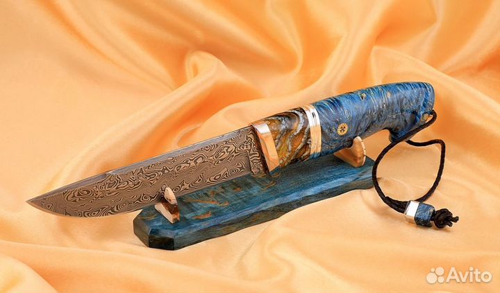 Эксклюзивный Нож Барракуда сталь дамаск нержавеющи