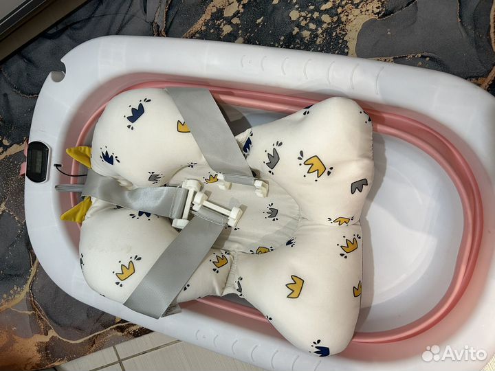 Ванночка для купания складная с матрасиком