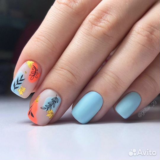 Маникюр наращивание ногтей педикюр гель-лак шеллак