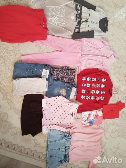 Набор вещей для девочки, джинсы, кофты, костюм, ло
