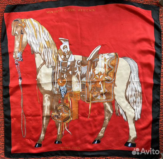 Шелковый платок hermes каре шаль бактус