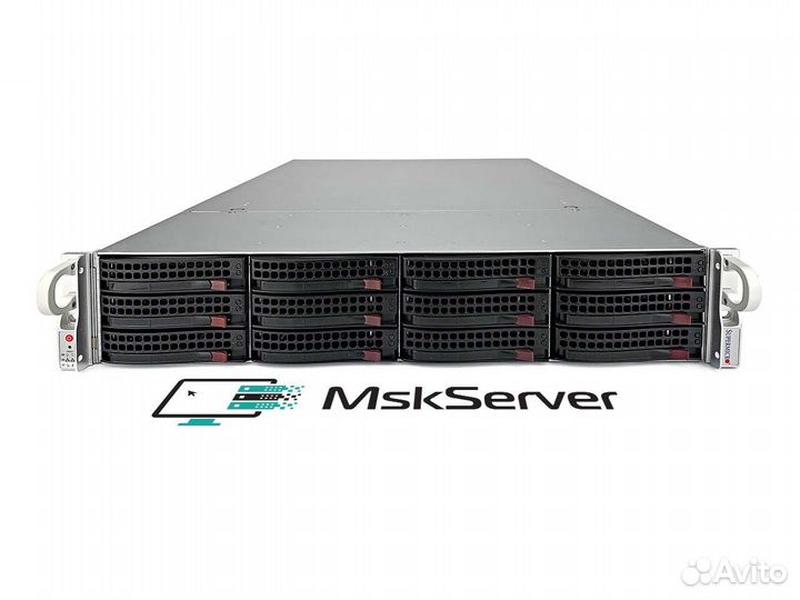Сервер Supermicro 6028R-E1CR12T 2x E5-2667v4 256Gb