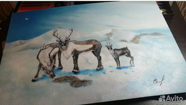 Картина маслом на холсте пейзаж