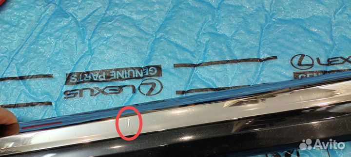 Молдинг двери Lexus Ls передний левый черный 12-17