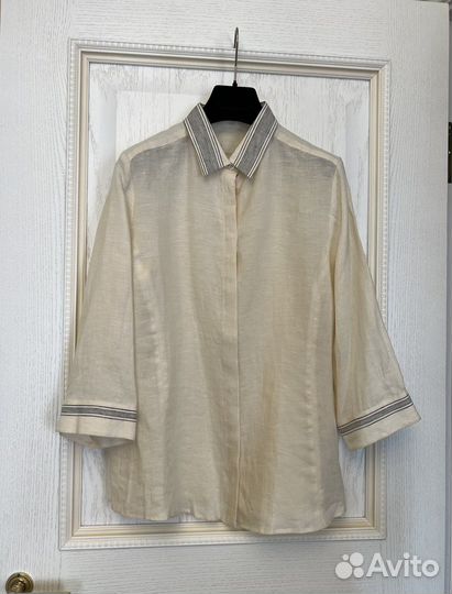 44.46IT Рубашка Max Mara Weekend лен