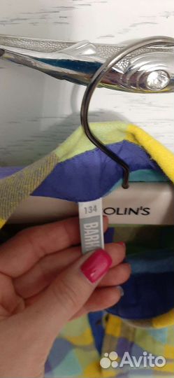 Рубашки на мальчика 134см и 158см в клетку