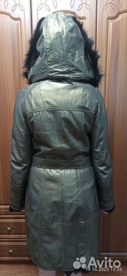 Куртка кожаная женская 46