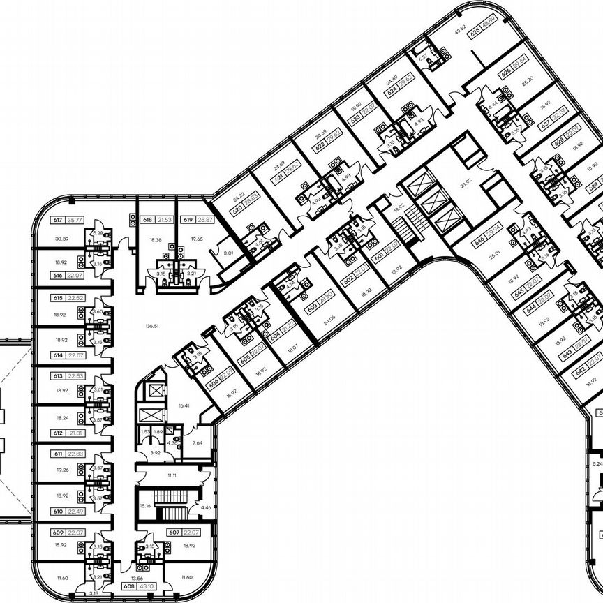 Апартаменты-студия, 22,5 м², 6/15 эт.