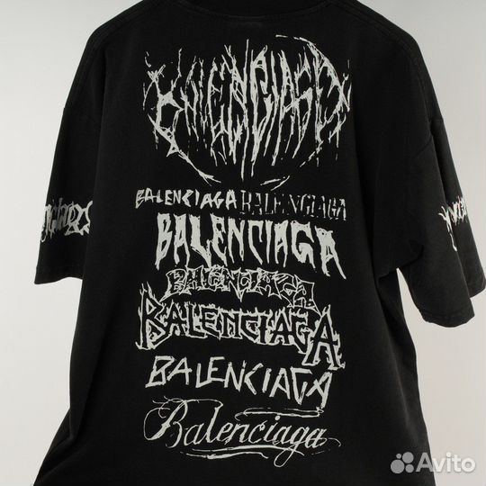 Футболка Balenciaga DIY Metal чёрная